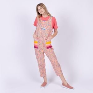 Mokuyobi Threads Confetti Blast Snap Tank Overalls